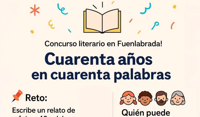 Concurso «Cuarenta años en cuarenta palabras» con motivo de la XL Feria del Libro en Fuenlabrada