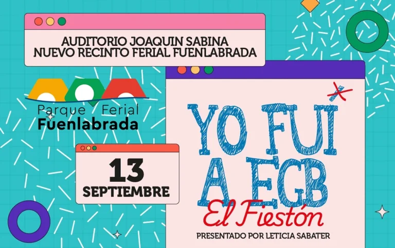 Entradas a la venta para el festival ‘Yo fui a EGB’ en las Fiestas Patronales de Fuenlabrada