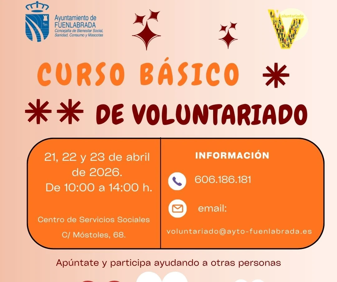 Nuevos cursos de voluntariado en Fuenlabrada