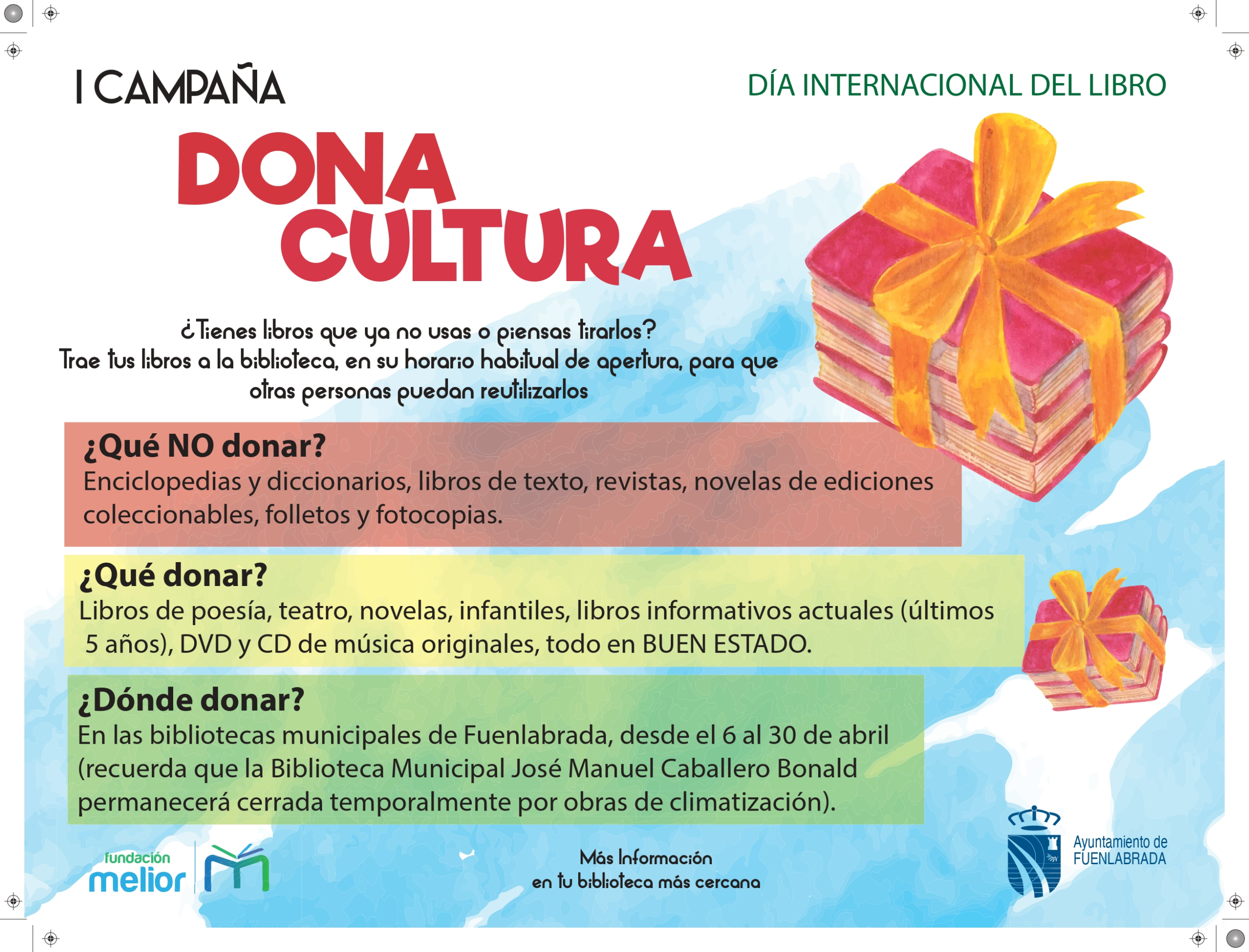 Fuenlabrada recoge libros usados durante abril para destinarlos a proyectos sociales
